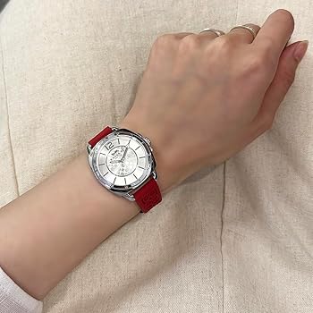 COACH 赤 シリコンバンド アナログ時計 Amazon | [コーチ] 腕時計 レディース BOYFRIEND ボーイフレンド